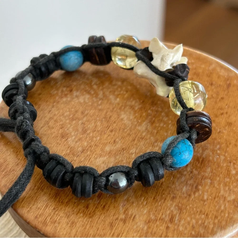 Handmade Ethnic Woven Bead Bracelet